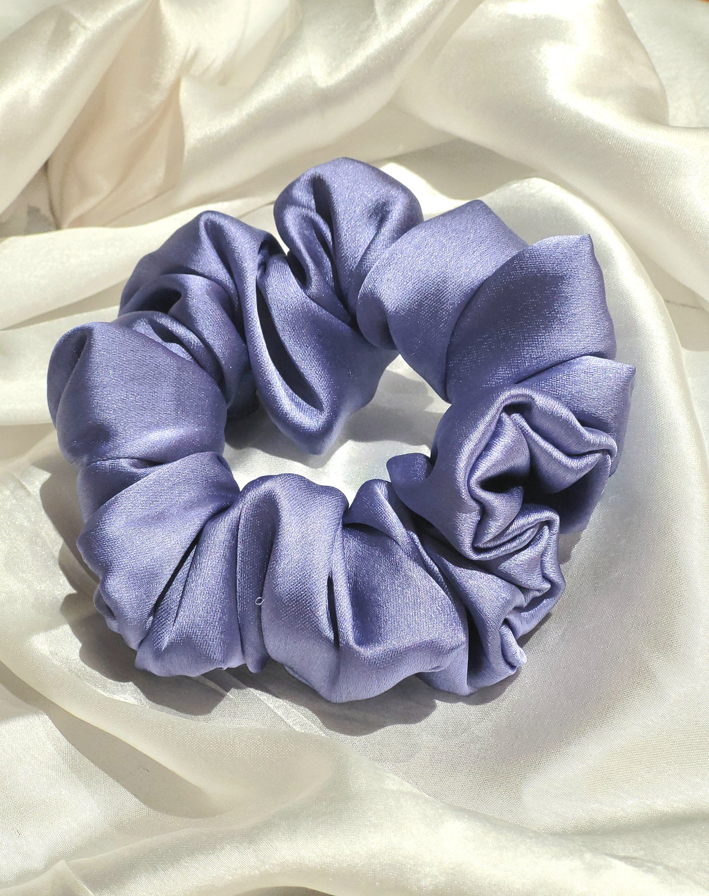 Twilight Mist Satin Scrunchie