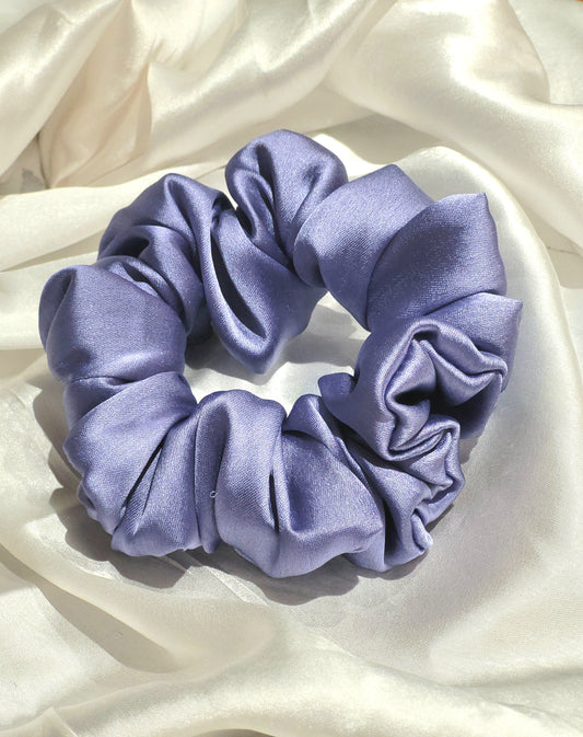 Twilight Mist Satin Scrunchie