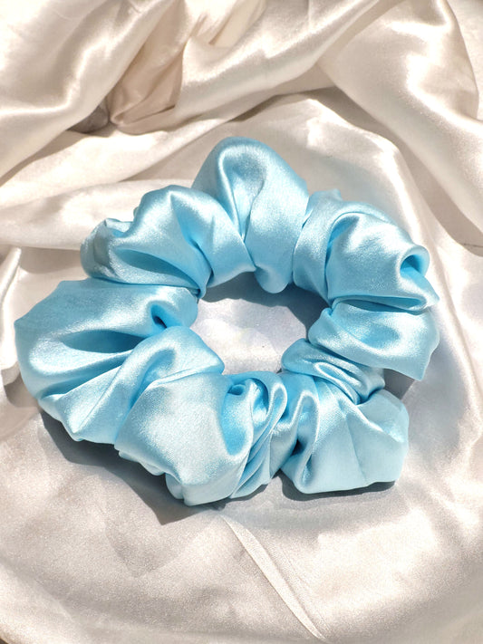💙 Sky Blue Satin Scrunchie 💙