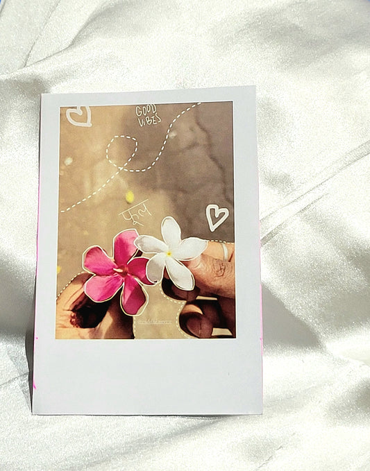 Good Vibes  Floral Polaroid