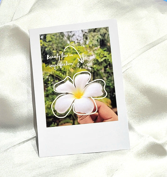 Perfectly Imperfect Flower Polaroid