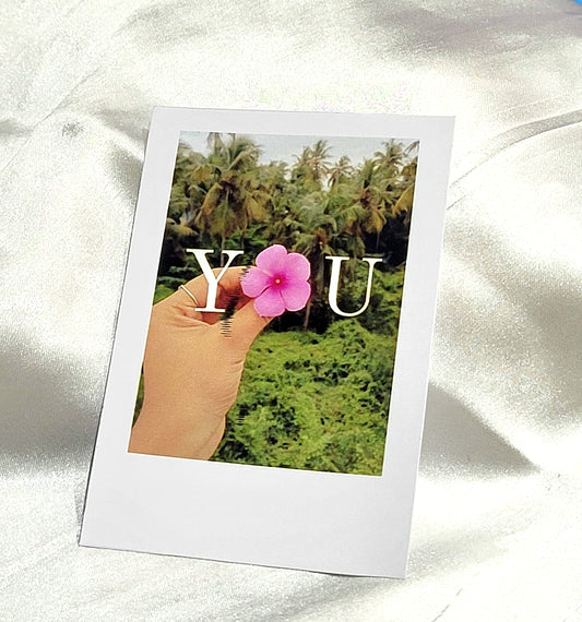 You – Floral Love Polaroid