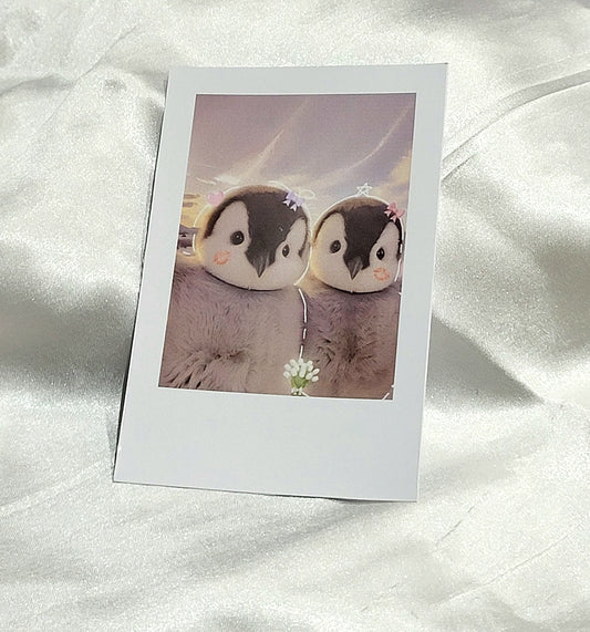 Penguin Pair Polaroid