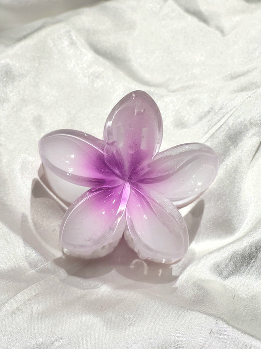 Tropical Bloom Hair Claw – Violet Whisper Edition