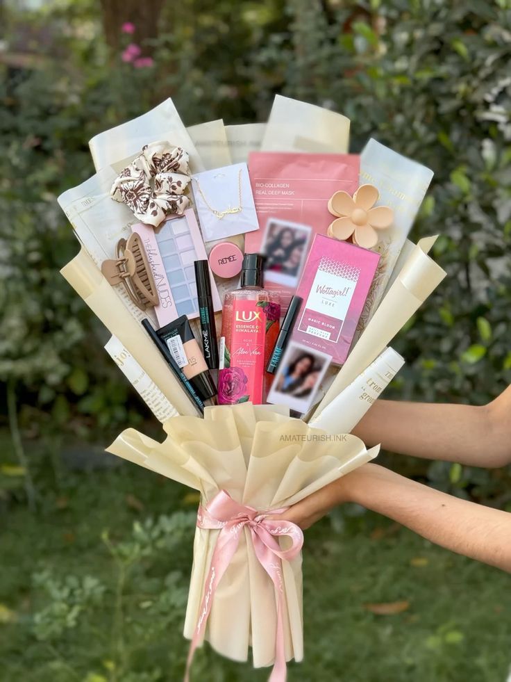 Glam Bloom – Makeup & Self-Care Gift Bouquet