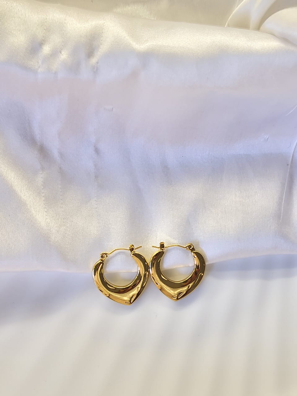 Golden Heart Glow Hoops