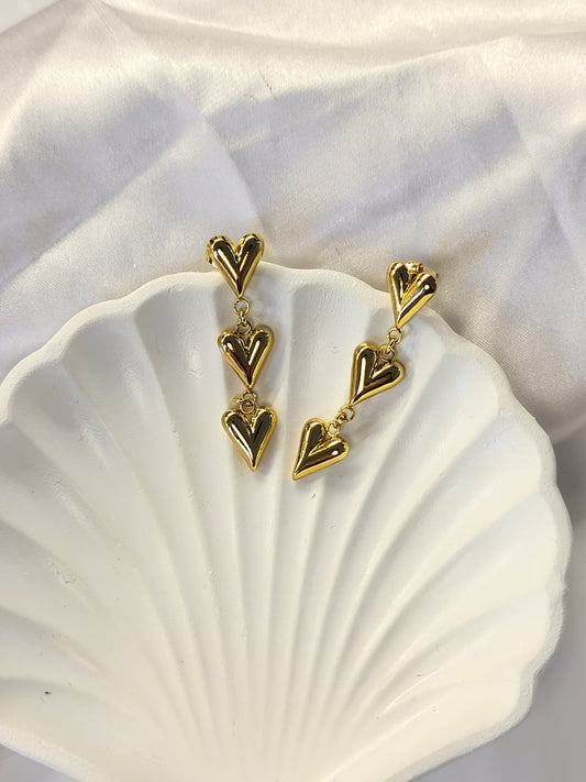 LUXE HEART EARING