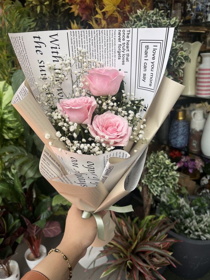 Pink Rose Love Bouquet