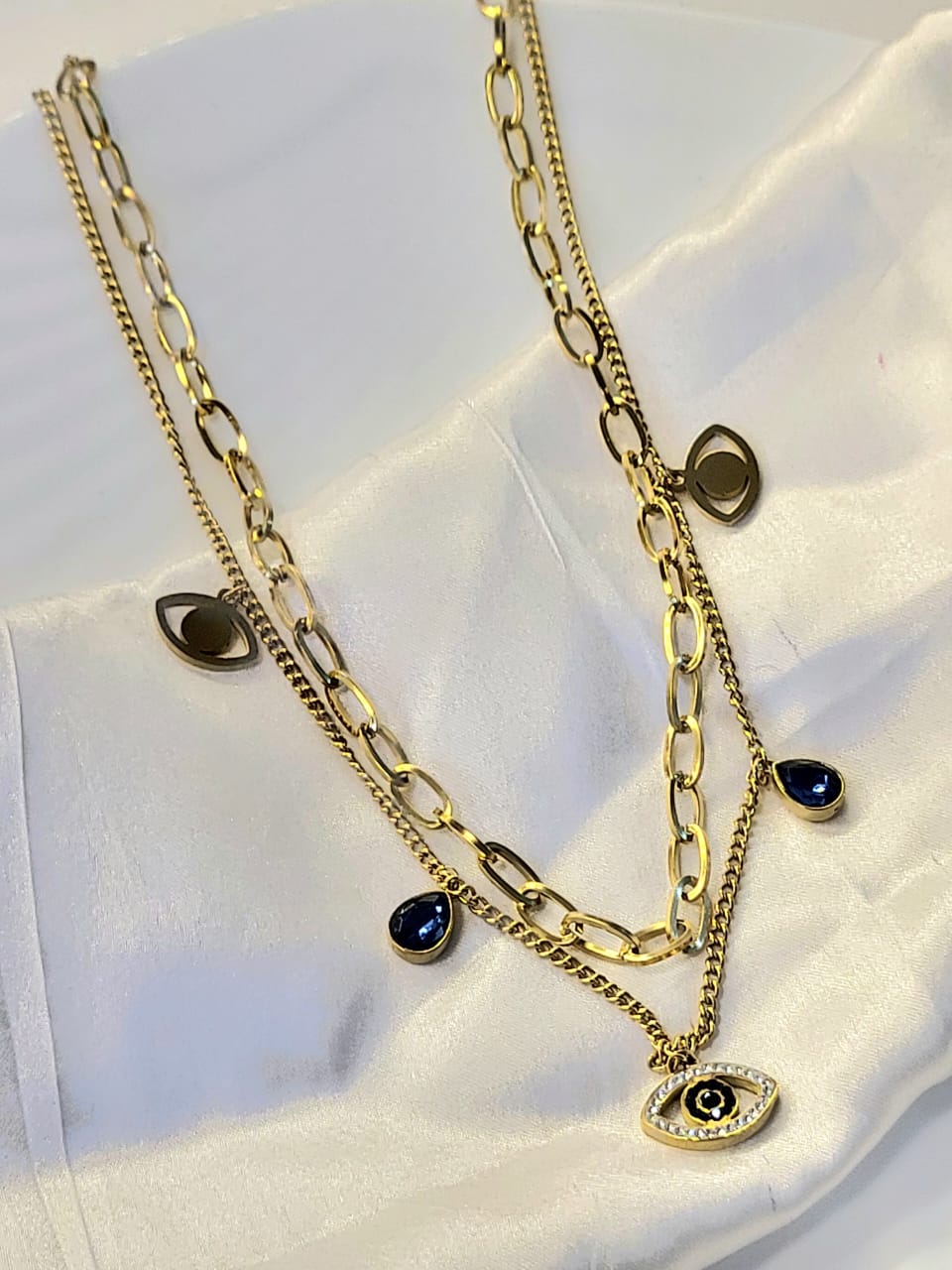 Midnight Aura Layered Necklace