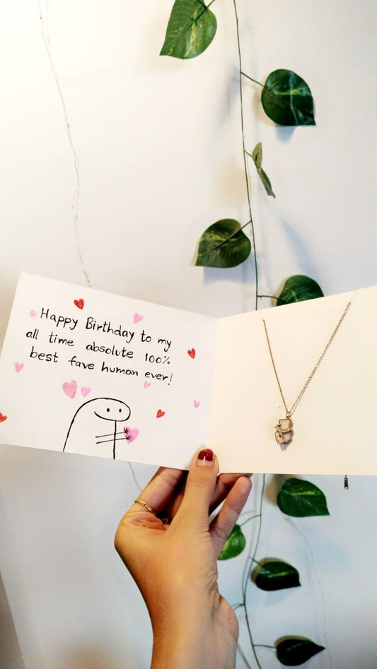 Birthday Card with Pendant