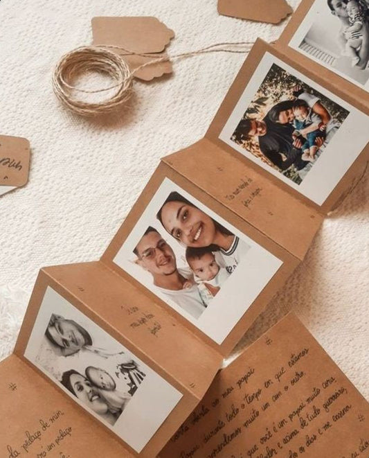 Rustic Accordion-Style Memory Book