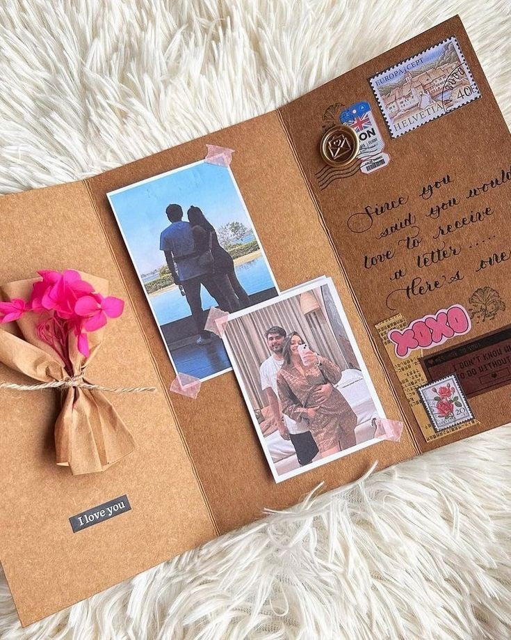 Handmade Love Letter Scrapbook