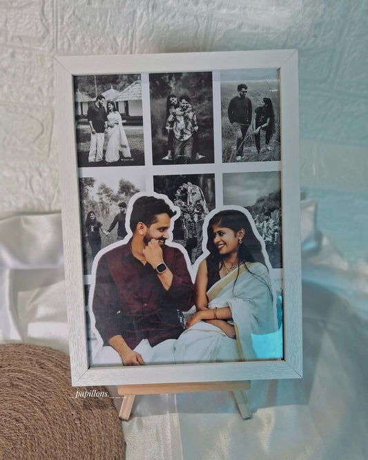 Customized Couple Photo Collage Frame