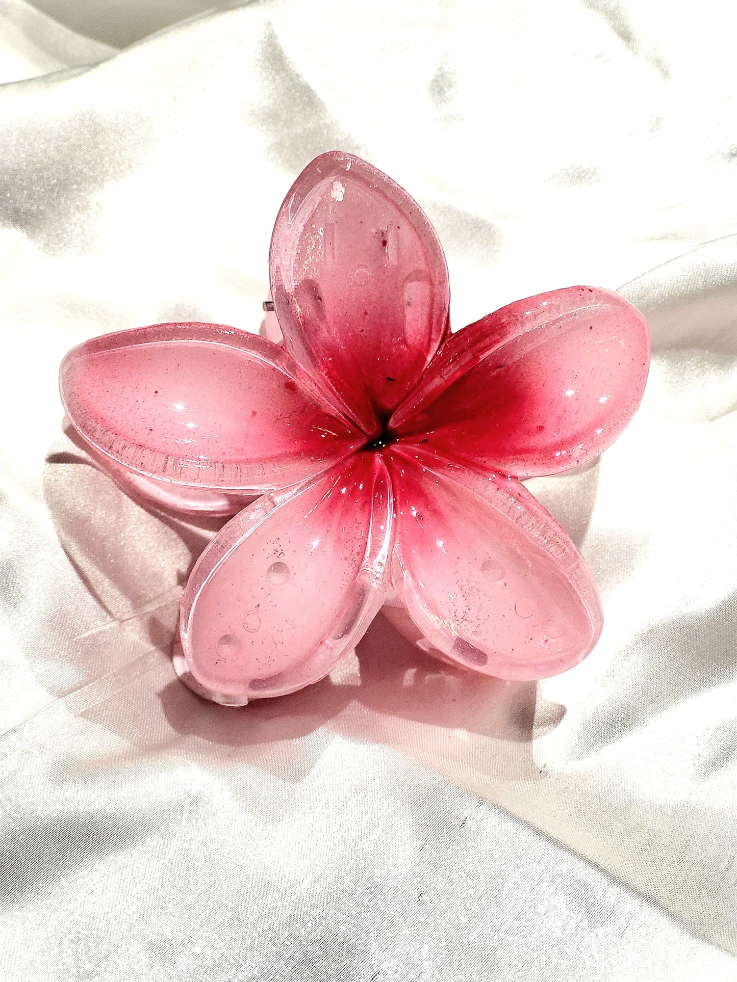 Tropical Bloom Hair Claw – Rose Pink Edition