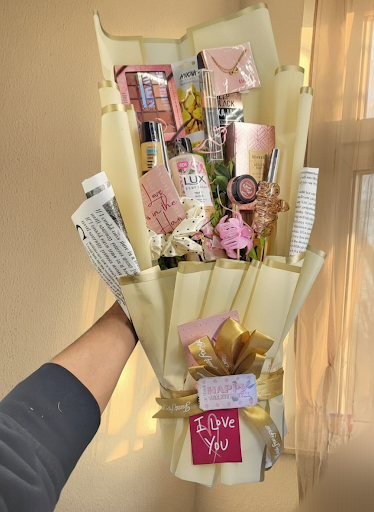 Glam Bloom – Makeup & Self-Care Gift Bouquet