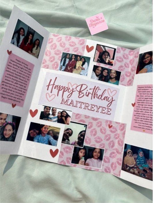 Forever Memories  Birthday Scrapbook Card