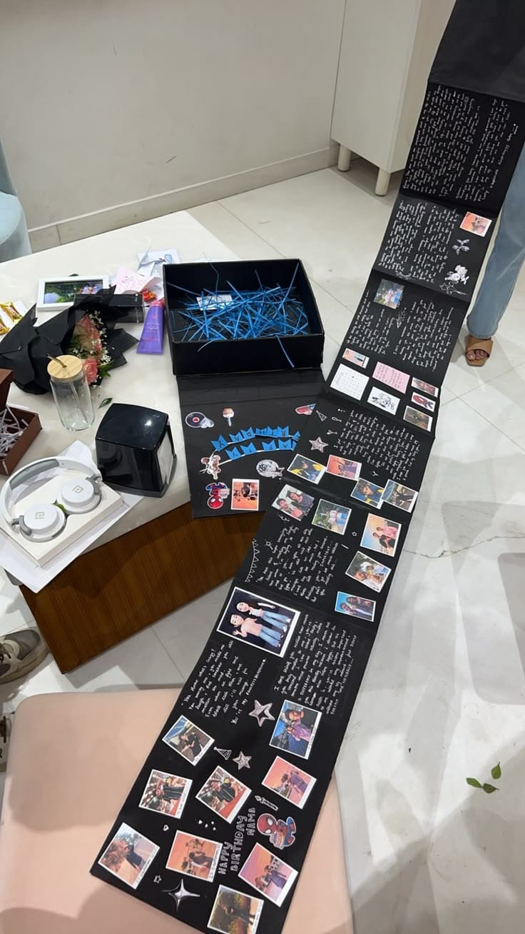 Personalized Long Memory Explosion Scrapbook Box