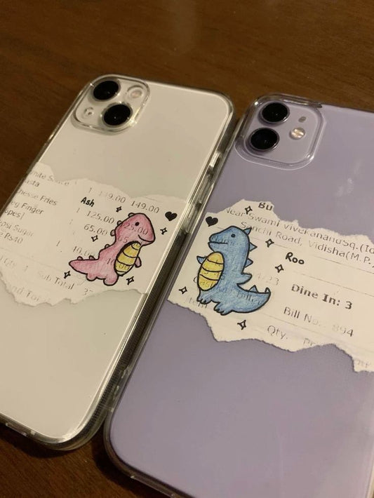 Custom Receipt Dino Phone Cases